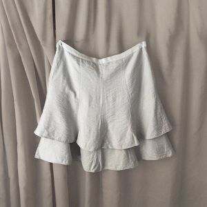 Minimalist Y2K Ruched Layered Skirt